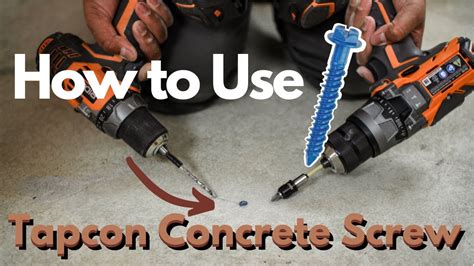 How To Use Tapcons In Concrete How To Use a Tapcon / Concrete anchor / Concrete screw | Everything You  Need to Know - YouTube